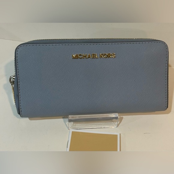 Michael Kors Blue leather Wallet long wallet clutch - Picture 8 of 8